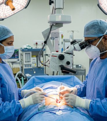 Microsurgical craniovertebral junction and Chiari decompression performed under surgical microscope