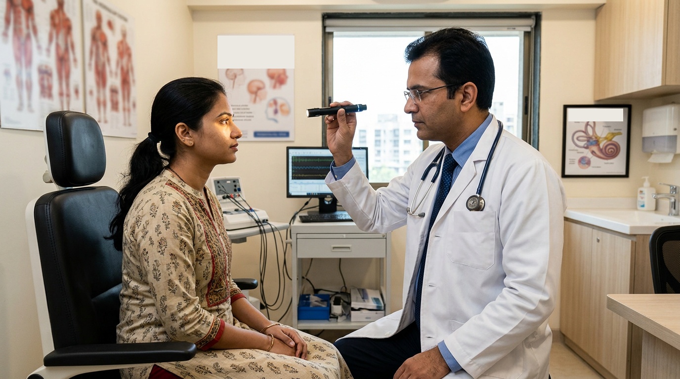 Neuro-otology vestibular eye tracking and balance evaluation of Indian patient