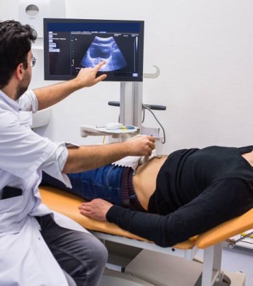 Clinical neuro-ultrasound and vascular Doppler examination with real-time sonography display