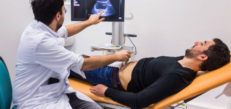 Clinical neuro-ultrasound and vascular Doppler examination with real-time sonography display